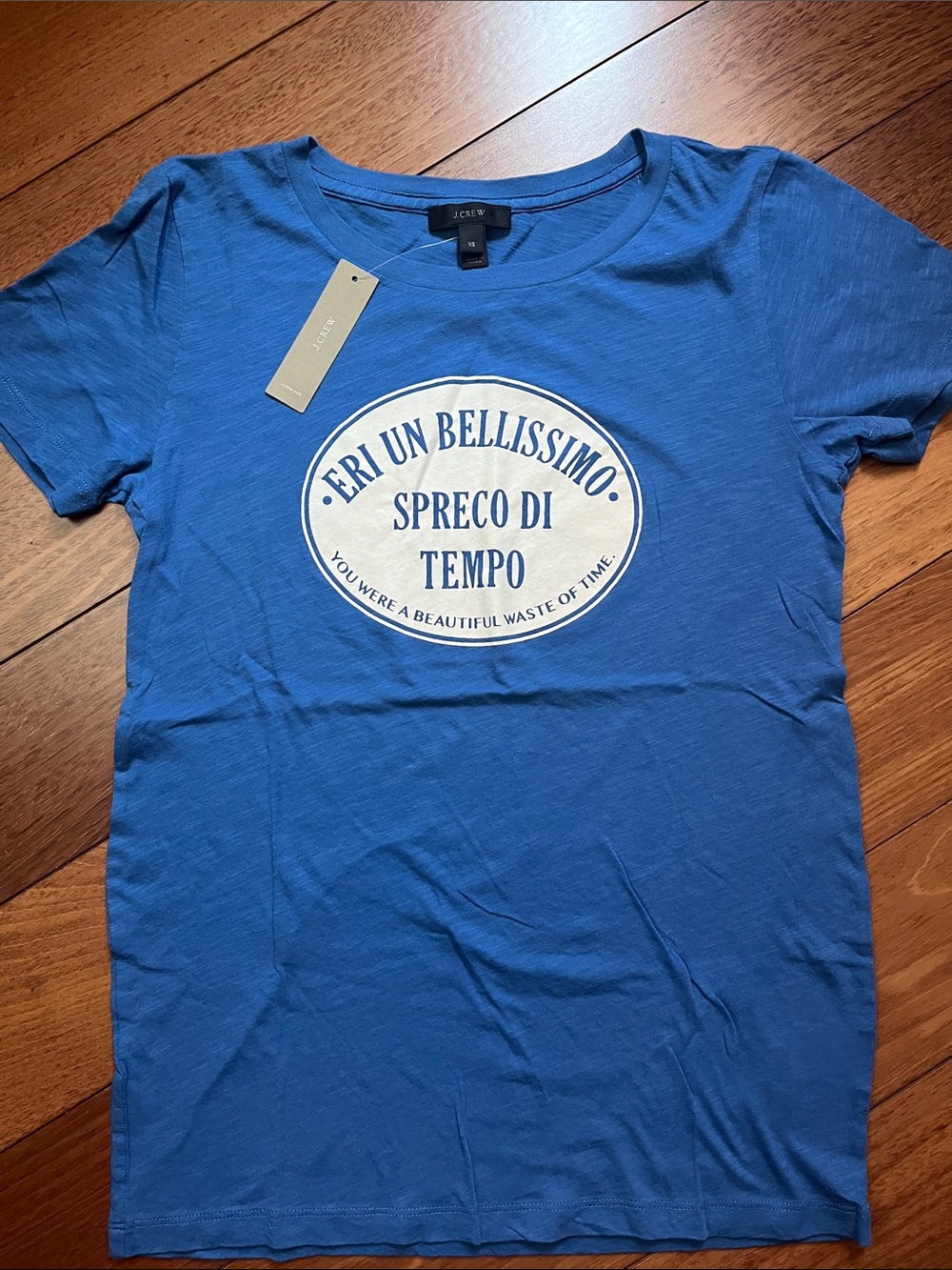 NWT J. Crew Italian Graphic Tee